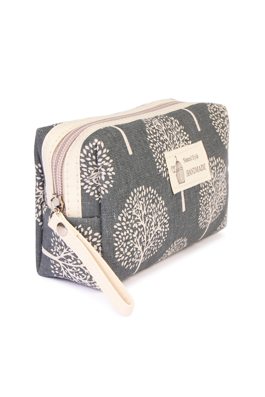 Tree Print Cosmetic Pouch