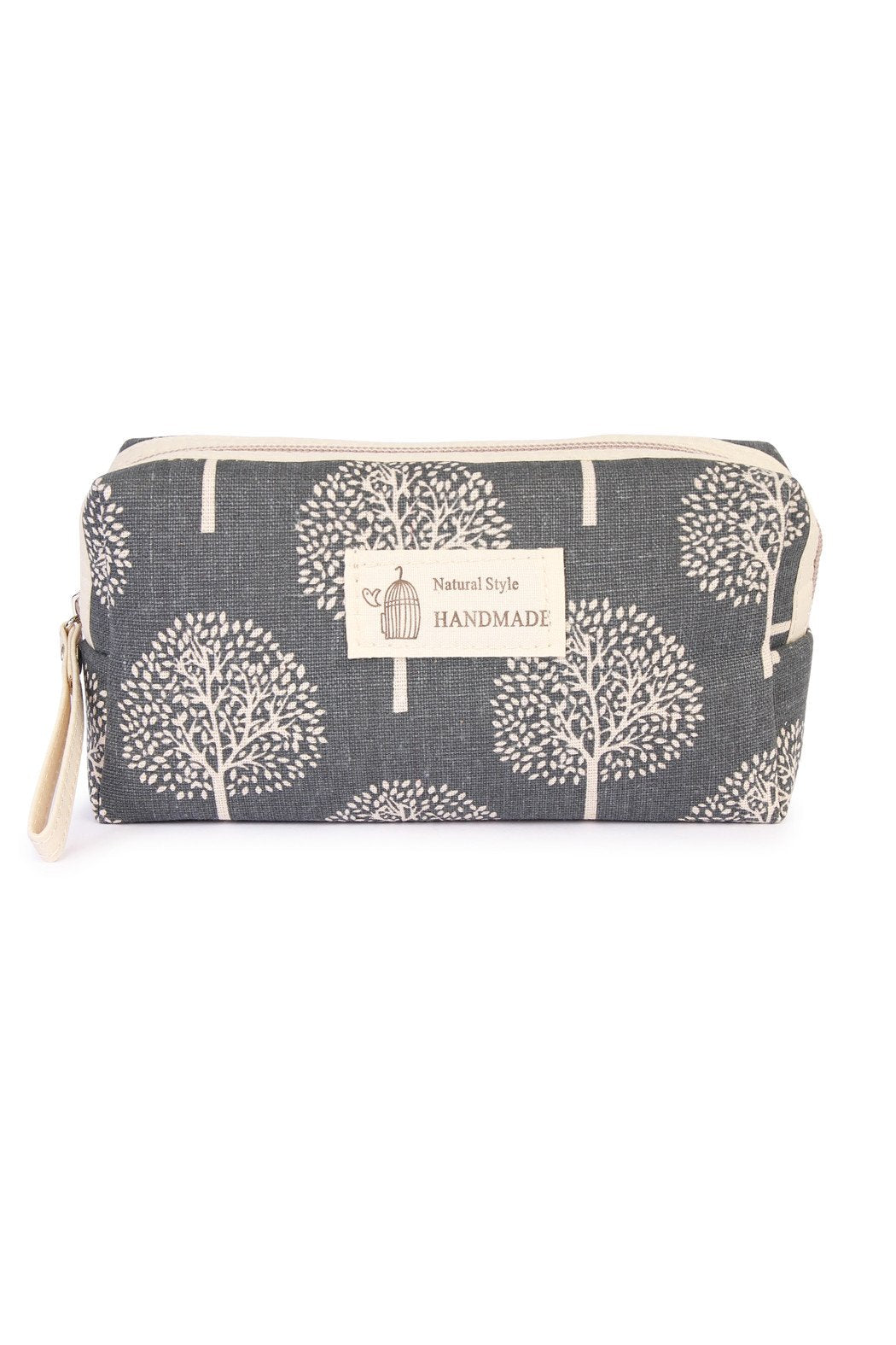 Tree Print Cosmetic Pouch